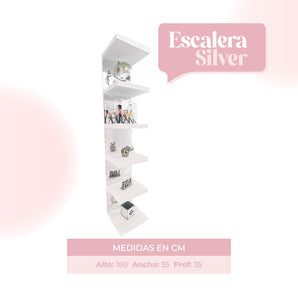 Escalera lateral Mich Silver